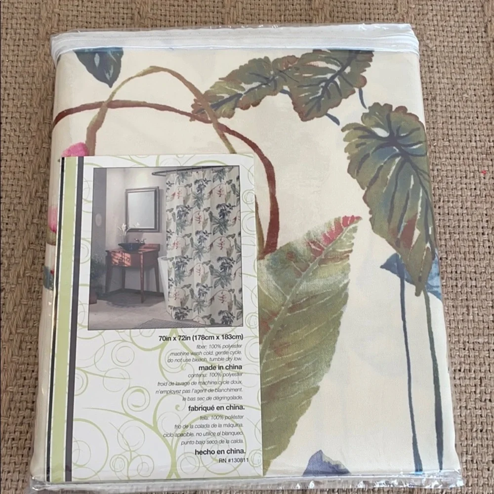 Floral Shower Curtain by Cascade